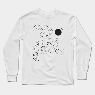 moon in the starry sky Long Sleeve T-Shirt